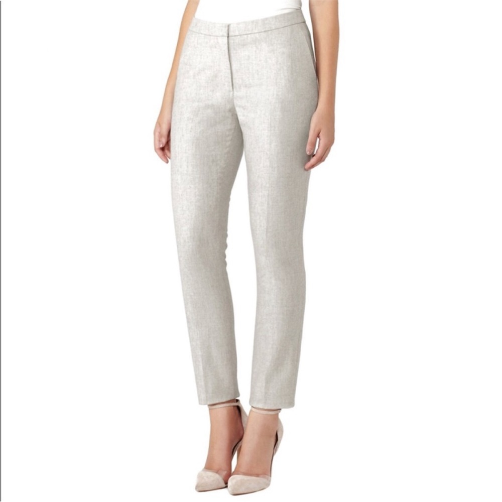 Reiss Connelly Flannel Wool Pant Trousers US Size 2 UK Size 6 - Picture 2 of 12